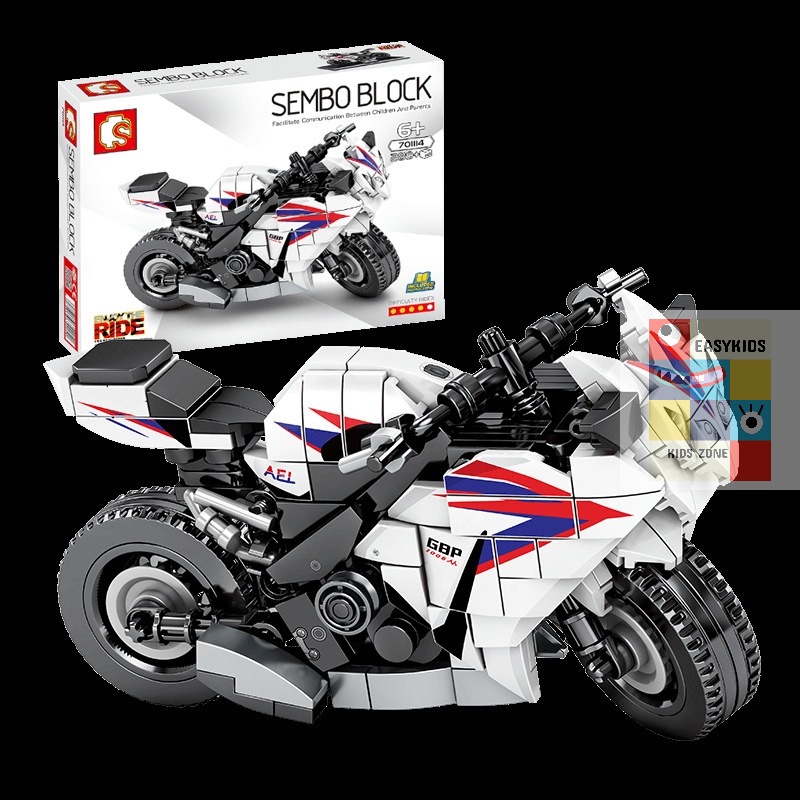 [Có sẵn] [Siêu sale] Xếp hình Lego Xe máy, xe đua, mô tô 300 chi tiết EASYKIDS