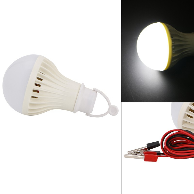 Đèn Led Câu Cá 1x3w 5w 7w 9w 12w Có Kẹp Cá Sấu 1.2m / 3m Dc 12v