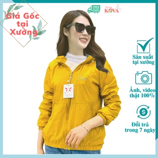 Áo Gió, Áo Khoác Dù Nữ Đẹp 2 Lớp Cao Cấp Lót Nỉ Mỏng Vải Gió Hàn Mềm Dáng Ngắn Hàn Quốc Thời Trang Keva