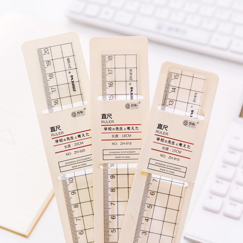 Thước Kẻ Bằng Nhựa acrylic Trong Suốt Hình Vuông Kích Thước 15cm/18cm/20cm Sáng Tạo Cho Học Sinh