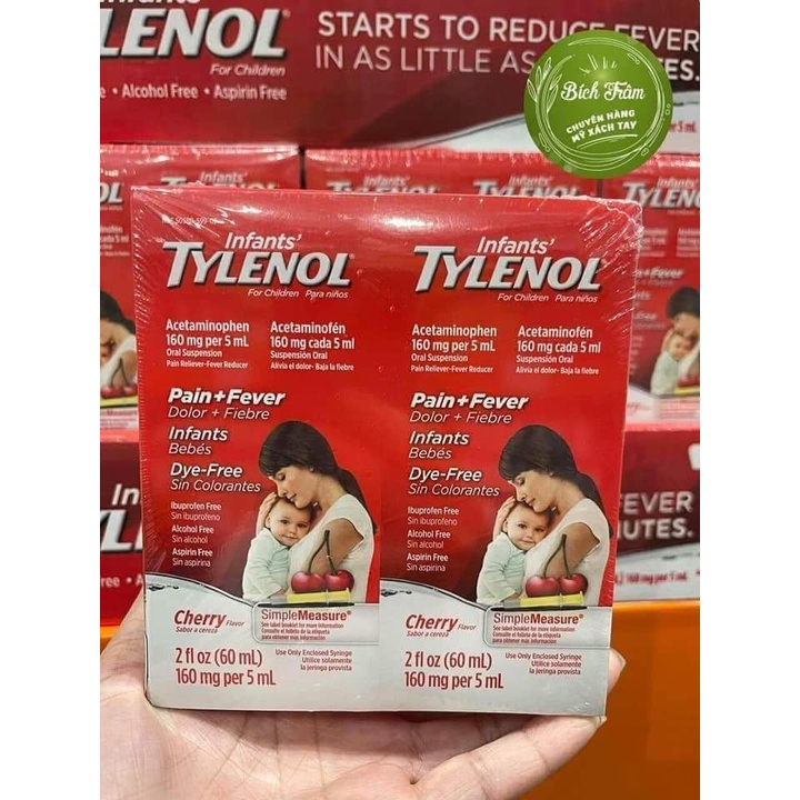 TYLÊNOL cho bé 0 - 24 tháng tuổi