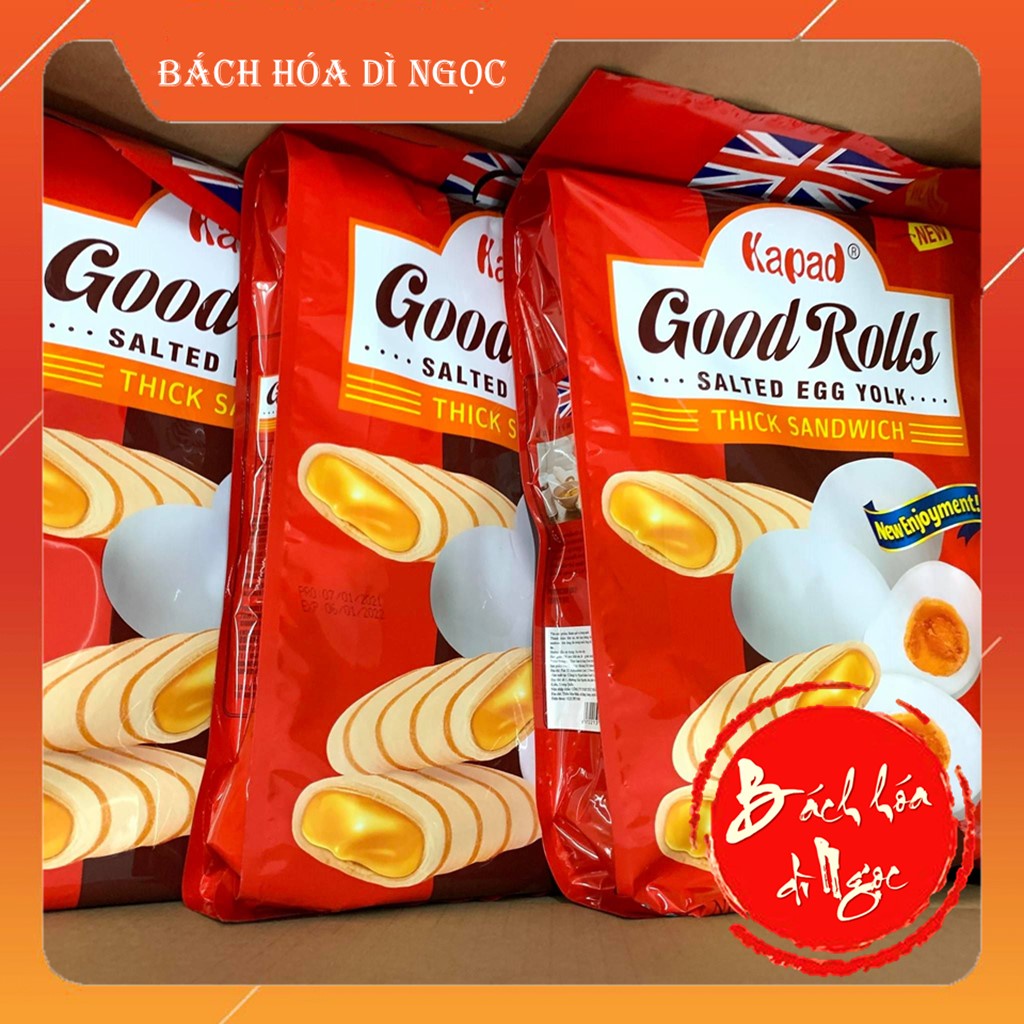 [Mã KAPA2 giảm 10K đơn 199K] Bánh Quế Vị Trứng Muối KAPAD GOOD ROLLS (SALTED EGG YOLK) Ăn Vặt & Bánh Kẹo