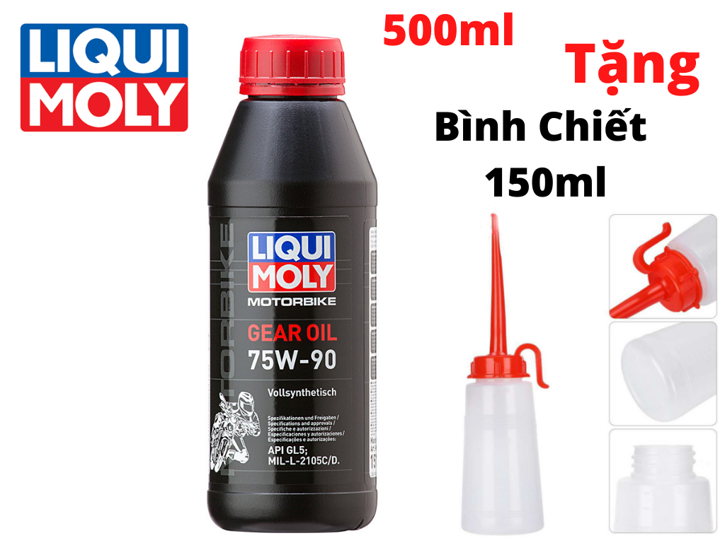 Nhớt Hộp Số (Nhớt Láp) Xe Tay Ga LIQUI MOLY 75W90 Tặng Bình Chiết