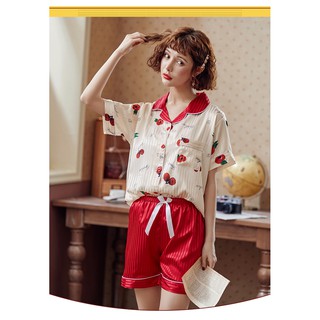 Đồ bộ Pijama lụa satin cao cấp mềm mát (Ảnh +Video thật)