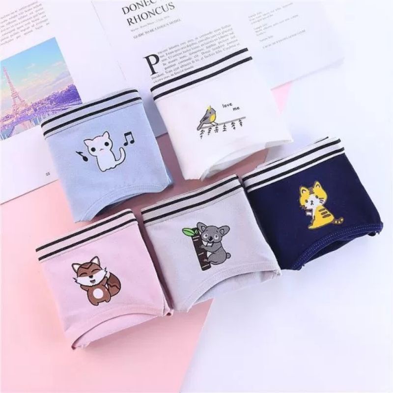 [CHE TÊN 100%] Quần Lót Nữ Cute LA07 Quần Chíp Con Vật Chất Cotton Quảng Châu Cao Cấp Sexy Xịn Đẹp La.an Store | BigBuy360 - bigbuy360.vn