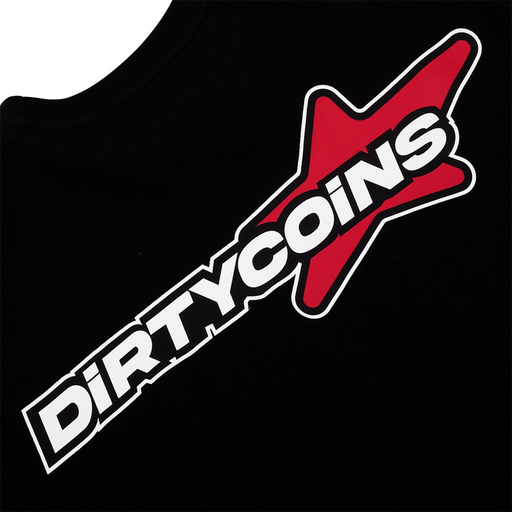 DirtyCoins Áo thun Skateboarding T-shirt - Black
