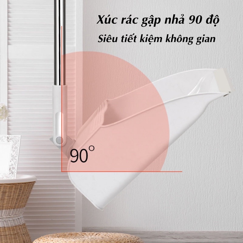 Chổi Quét Nhà Thông Minh 2in1, Chổi Nhựa Kèm Hót Rác Gấp Gọn Tiện Dụng ATILA