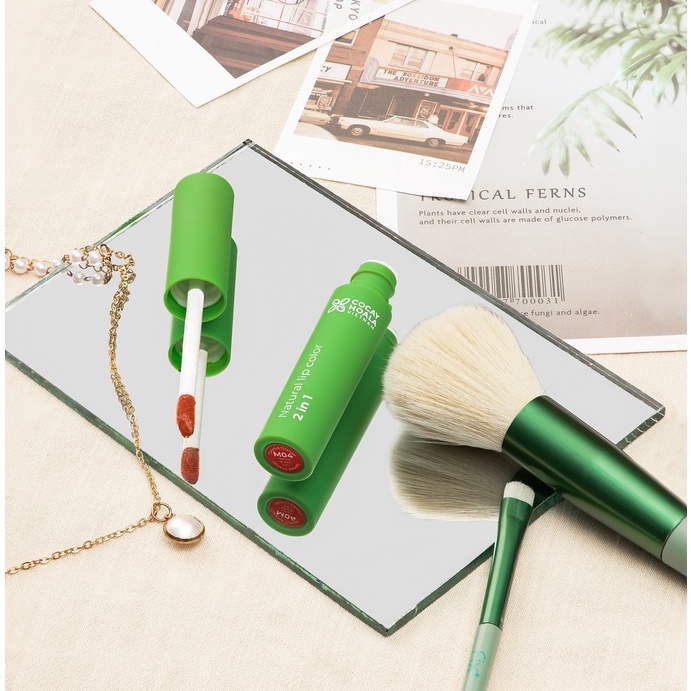 Son kem lì hữu cơ cà chua Cocayhoala Mềm mịn lâu trôi - Dưỡng môi 2in1 Bền màu cả ngày - 2.5g | BigBuy360 - bigbuy360.vn