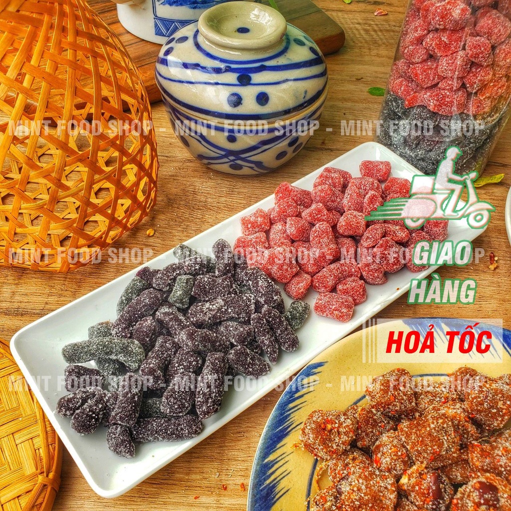 Kẹo Dâu Tây Mix Kẹo Dâu Tằm Đặc Sản Đà Lạt - Lon 500gr