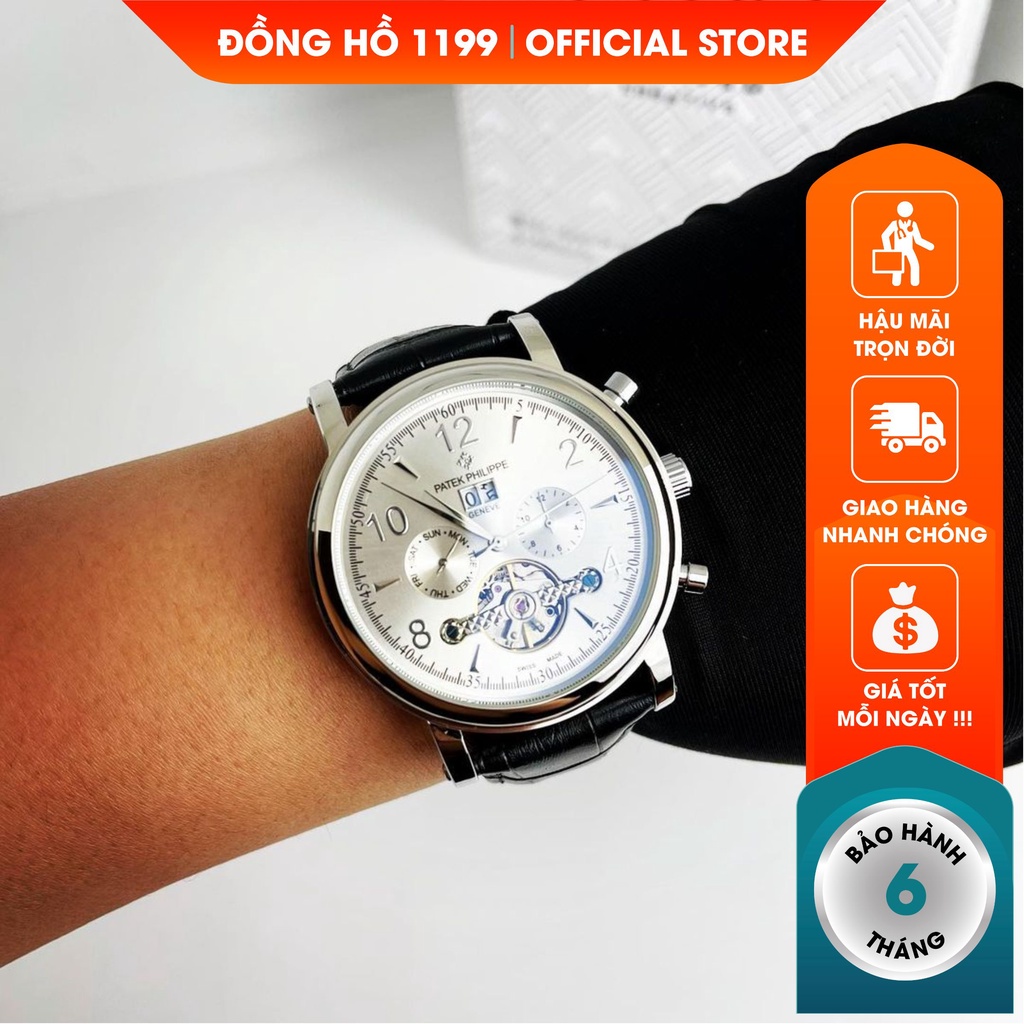 [QUÀ TẶNG]  Đồng hồ cơ - Đồng Hồ Dây Da Nam Handmade Thép Không Gỉ Chống Nước Chống Xước 7100AY - 1199 Watches | BigBuy360 - bigbuy360.vn