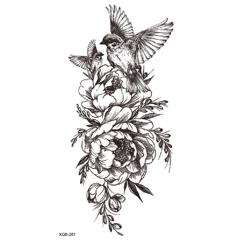 Miếng Dán Hình Xăm Tạm Thời Chống Thấm Nước Lâu Trôi Đến 2 Tuần ;210MM×115MM