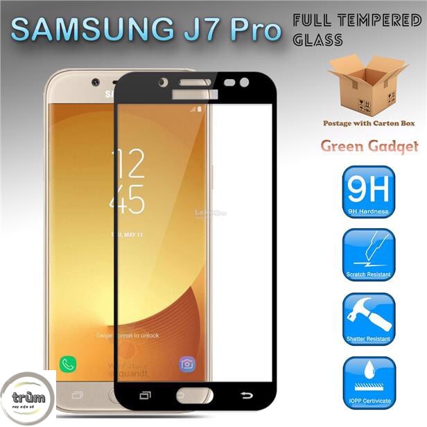 Kính Cường Lực SamSung j7pro/j7prime/j7plus full màn "CỨNG" siêu mỏng bảo vệ tối đa cho điện thoại của bạn