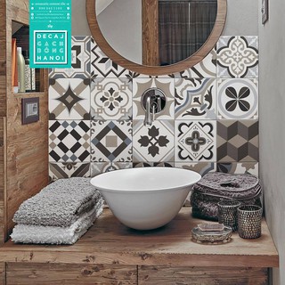 Decal gạch bông trang trí #braga