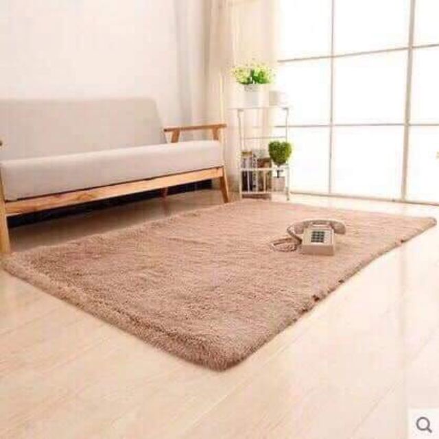 Thảm lông dài  1 màu cao cấp m6×2m