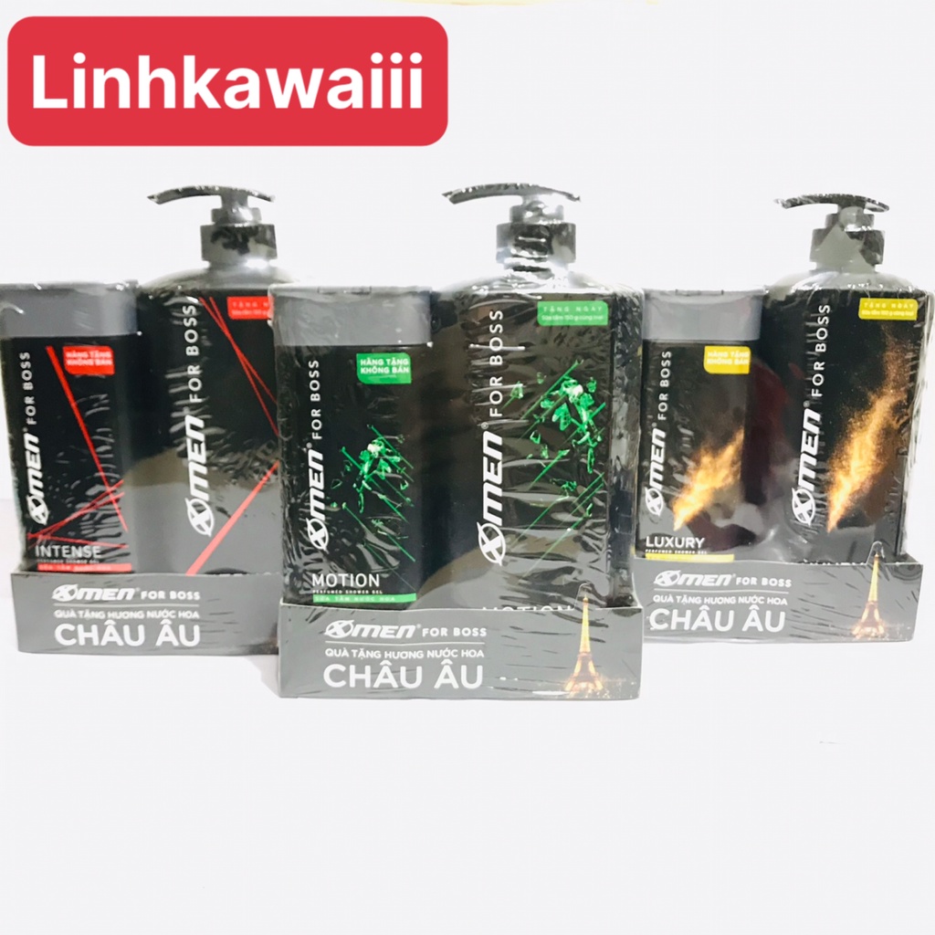 Dầu gội nước hoa X-Men For Boss 650g TẶNG KÈM SỮA TẮM CÙNG LOẠI