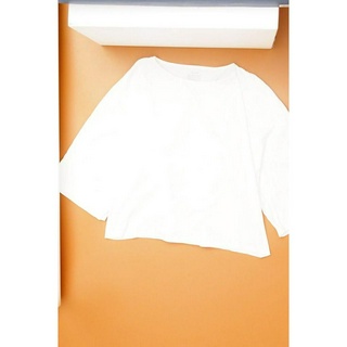 Áo thun dáng crop pullover one size Muji