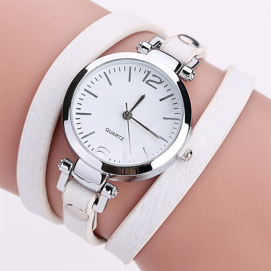 Đồng hồ đeo tay kim bộ máy thạch anh dây đeo da 2116