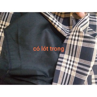 Chân váy kẻ siêu đẹp (ảnh thật)