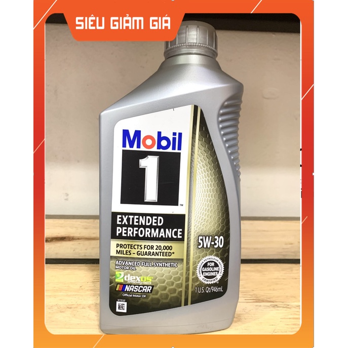 [Chính Hãng] Nhớt tổng hợp cao cấp xe tay ga cao cấp, xe Ô tô Mobil 1 GOLD EP 5W30 946ml