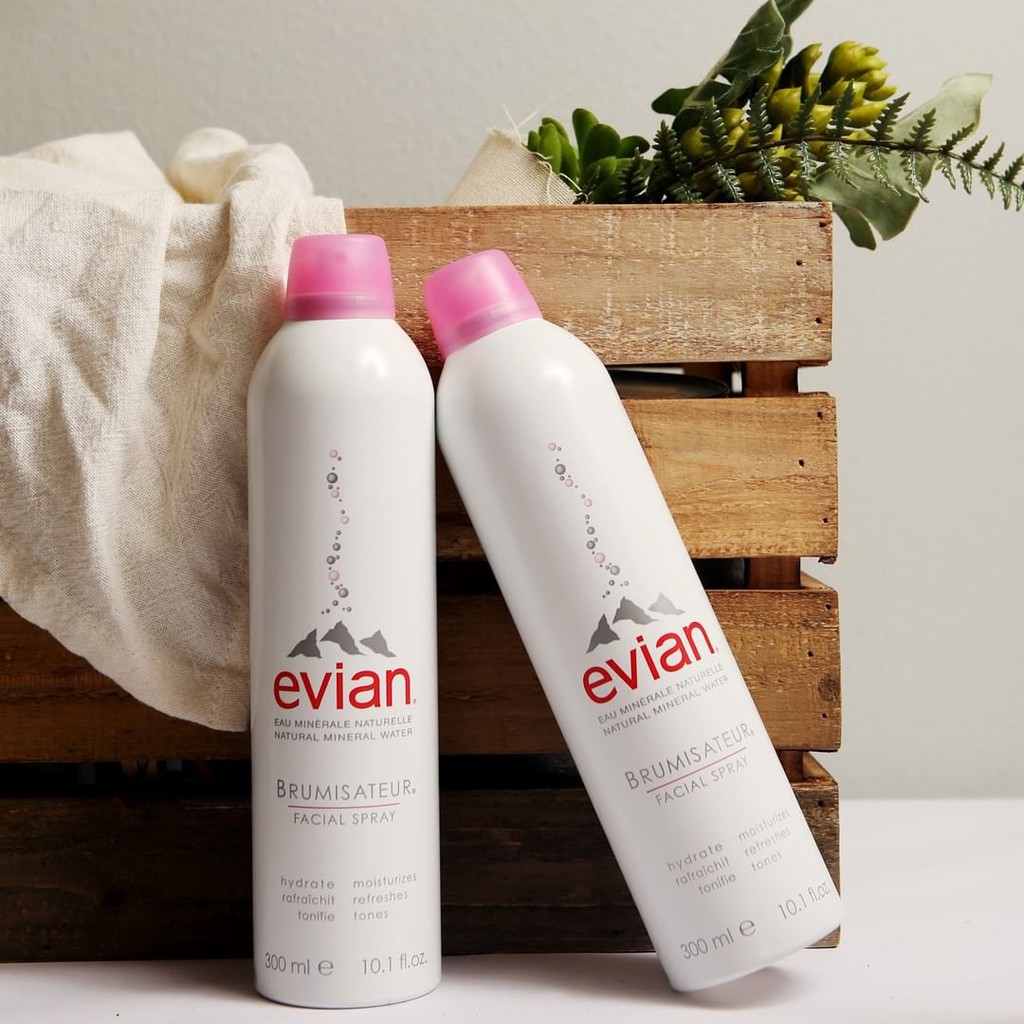 Combo 2 chai xịt khoáng cấp ẩm và làm dịu da evian® Facial Spray 300ml x 2 | BigBuy360 - bigbuy360.vn