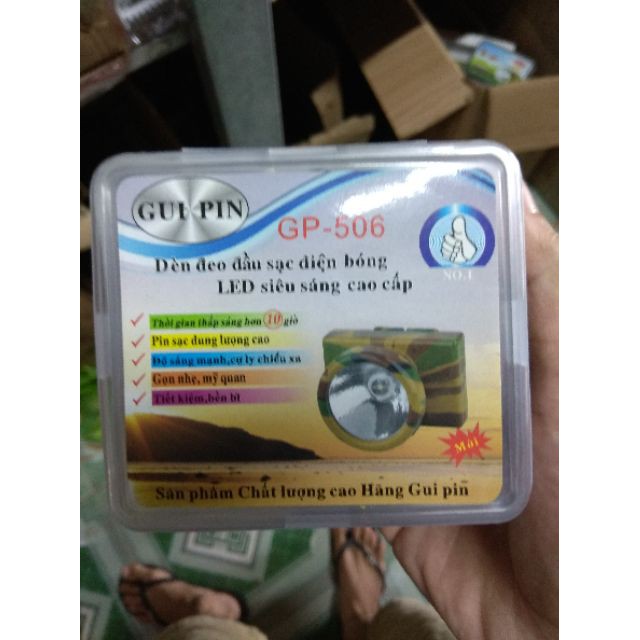 3 đèn led đeo đầu GP 506