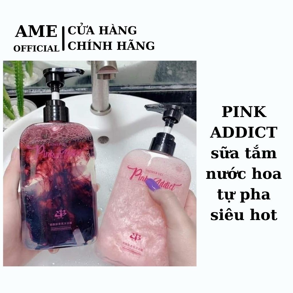 Sữa Tắm Hương Nước Hoa Pink Addict Sữa Tắm Tự Pha Lưu Hương Lâu Diy Perfume Shower Gell Ame Shop