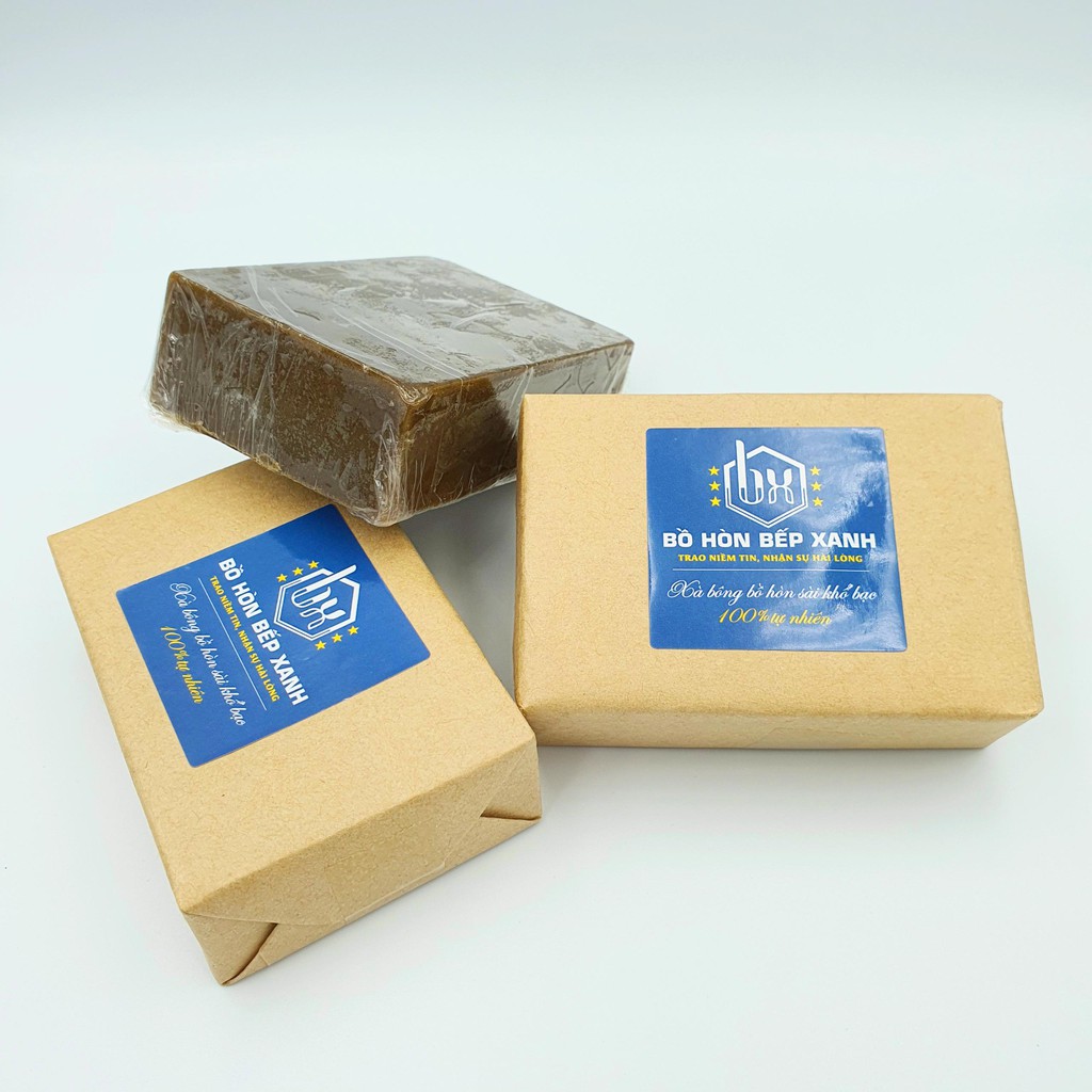 Xà Phòng Sài Khổ Bạc 120gr -  Xà bông Bồ Hòn Bếp Xanh thiên nhiên