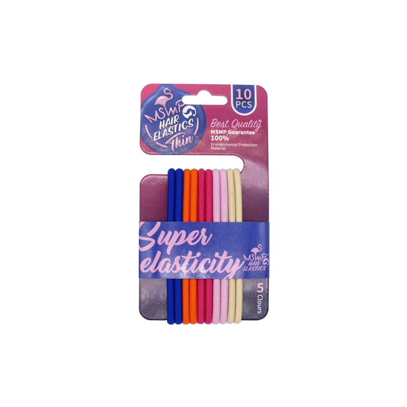 Set 10 Dây Cột Tóc Co Giãn Nhiều Màu Cho Bé Gái