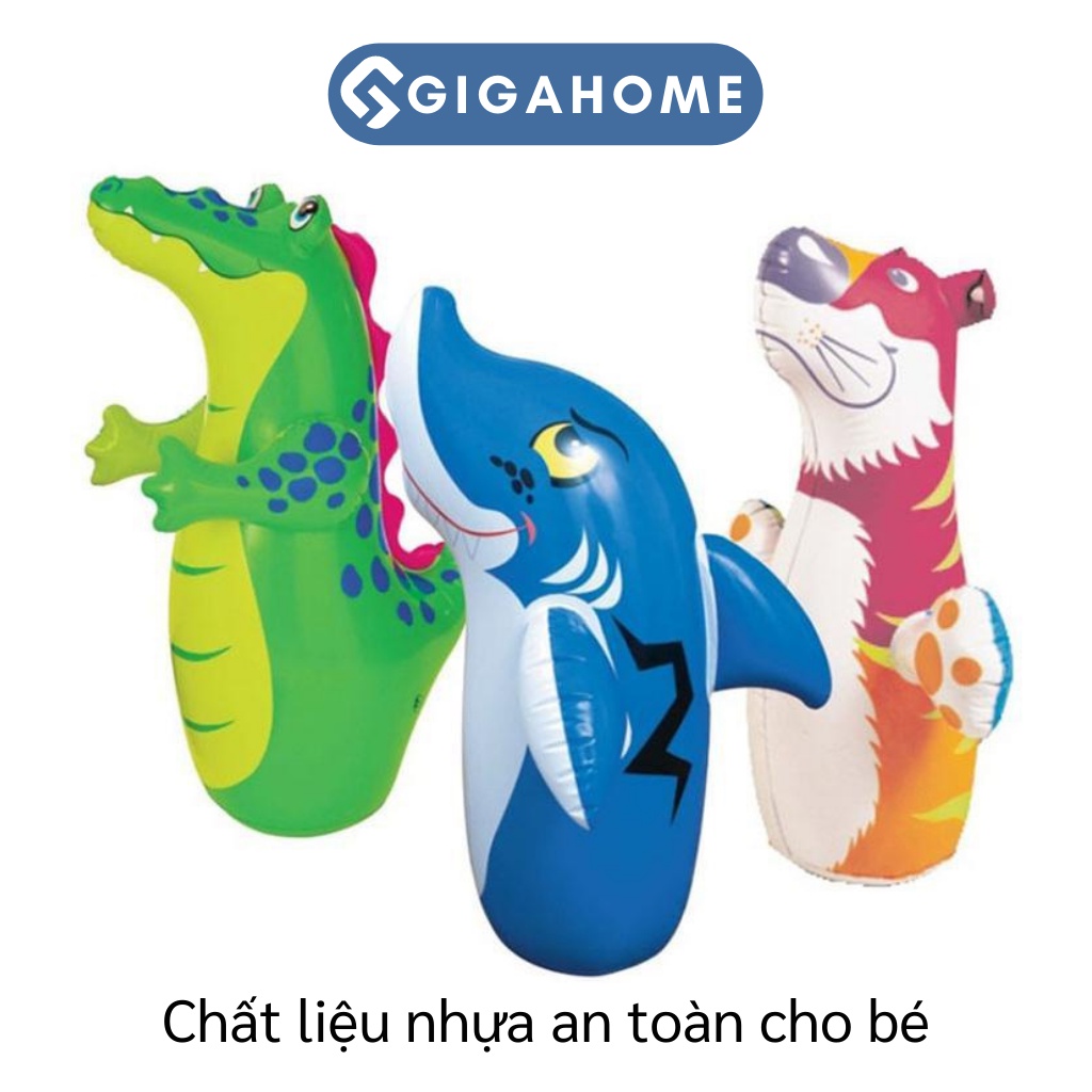 Lật Đật Bơm Hơi Đáy Rỗng GIGAHOME Cho Bé Đấm Bốc, Boxing Vui Chơi 6708