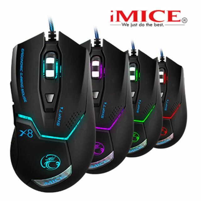 Chuột có dây Gaming iMice X8 - Bảo hành chính hãng 12 tháng!!!