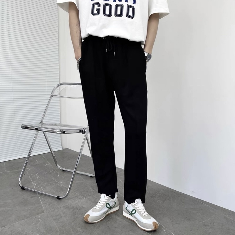 Quần Baggy Nam Lửng Poly Korea Unisex