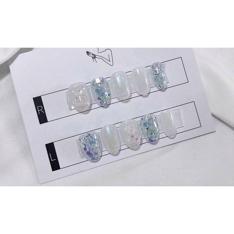 nail box thiết kế móng giả theo size