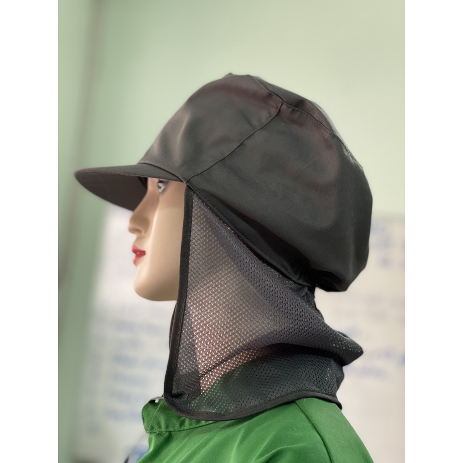 Nón Phòng Sạch Có Lưới Dài _ Hình Chụp Thật