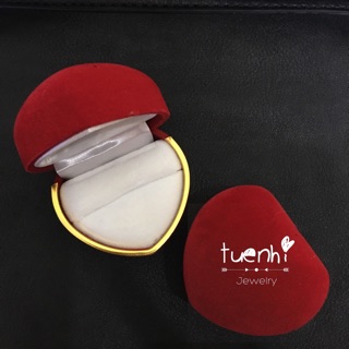 Combo 12 hộp nhẫn hình trái tim