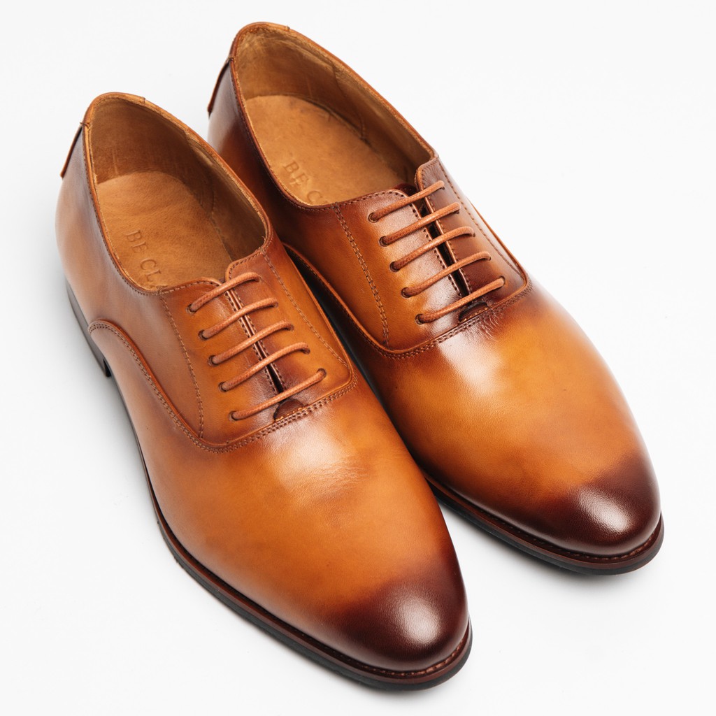 Giày Tây Cao Cấp Classic Oxfords - OF18 - Da Bò Ý Lót Trong Da Bò Mộc - Thương hiệu Be Classy