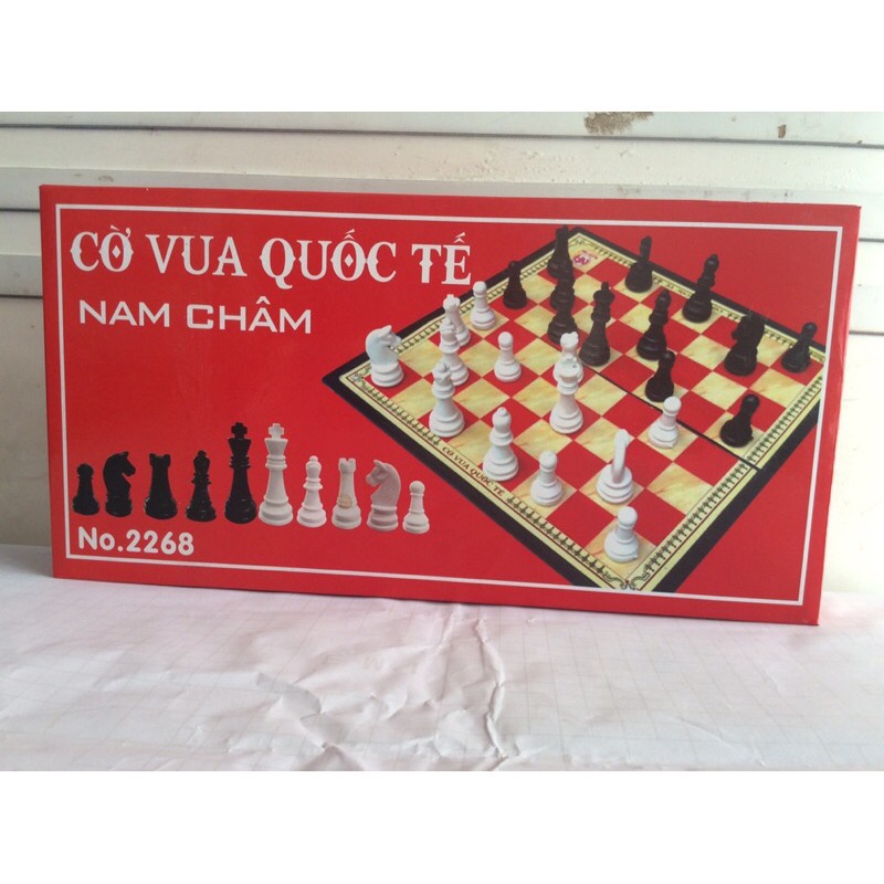 Cờ vừa Quốc Tế mặt nam châm cỡ (38,5x38,5 và 42x42cm).