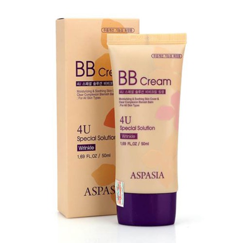Kem Nền Chống Nắng Aspasia 4u Special B.B Solution Cream SPF50 50ML-Mh Dd 15