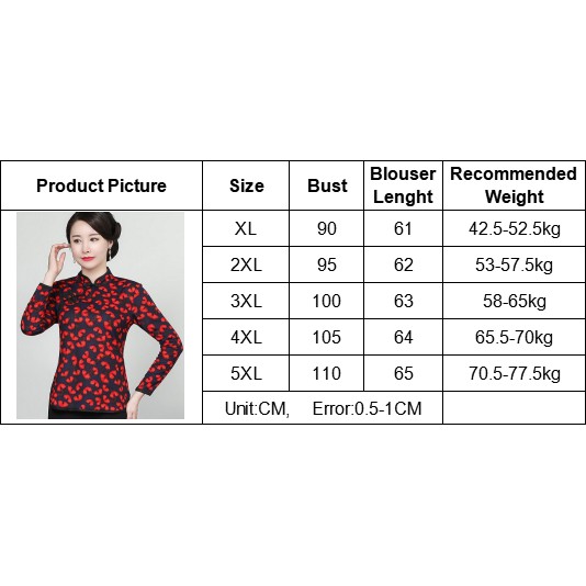 Áo sơ mi sườn xám mỏng tay dài phong cách cổ điển thời trang cao cấp cho nữ plus size XL-5XL