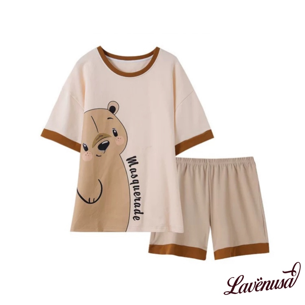 Bộ mặc nhà nữ cotton mùa hè freesize nhiều hình dễ thương LAVENUSA QA27