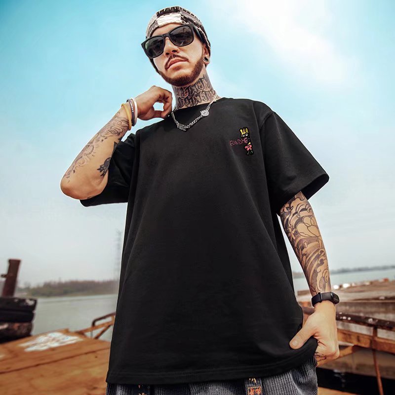 Áo Thun Tay Ngắn Cổ Tròn Dáng Rộng In Họa Tiết Hoạt Hình Thời Trang Mùa Hè Cho Nam Và Nữ size M-8XL