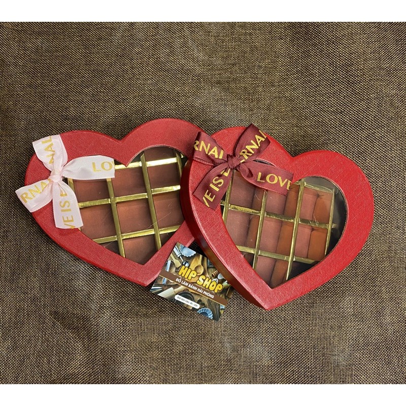 Hộp đựng socola trái tim C 15viên hở | BigBuy360 - bigbuy360.vn