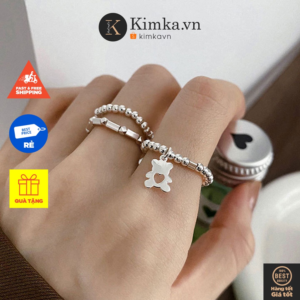 (0324) Nhẫn Đeo Tay Nữ Tính Phong Cách Retro Thanh Lịch