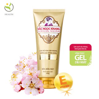 Sữa rửa mặt Sắc Ngọc Khang chống nám tàn nhang dưỡng da mặt trắng sáng mịn màng 100g - Healthy Pharmacy