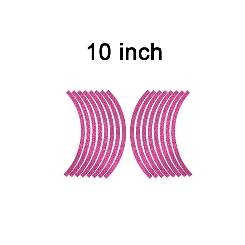 Set 16 miếng dán phản quang trang trí vành bánh xe mô tô/xe đạp