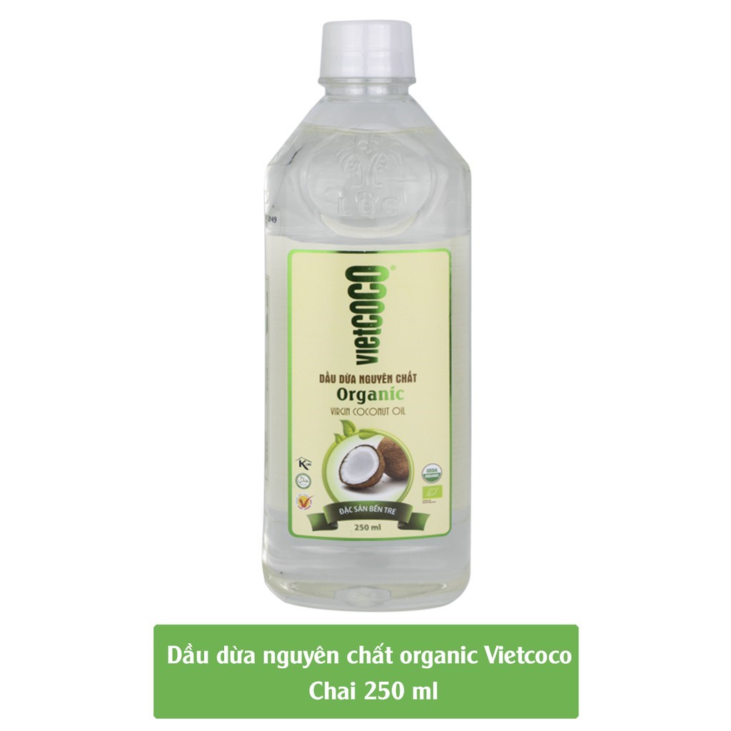 Dầu dừa nguyên chất - tinh khiết Vietcoco chai PET 250ml