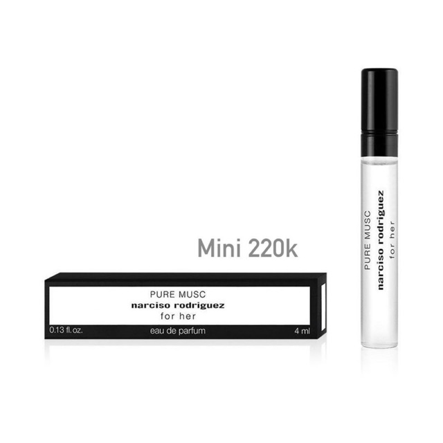  Nước hoa Narciso Pure Musc minisize 4ml dạng xịt