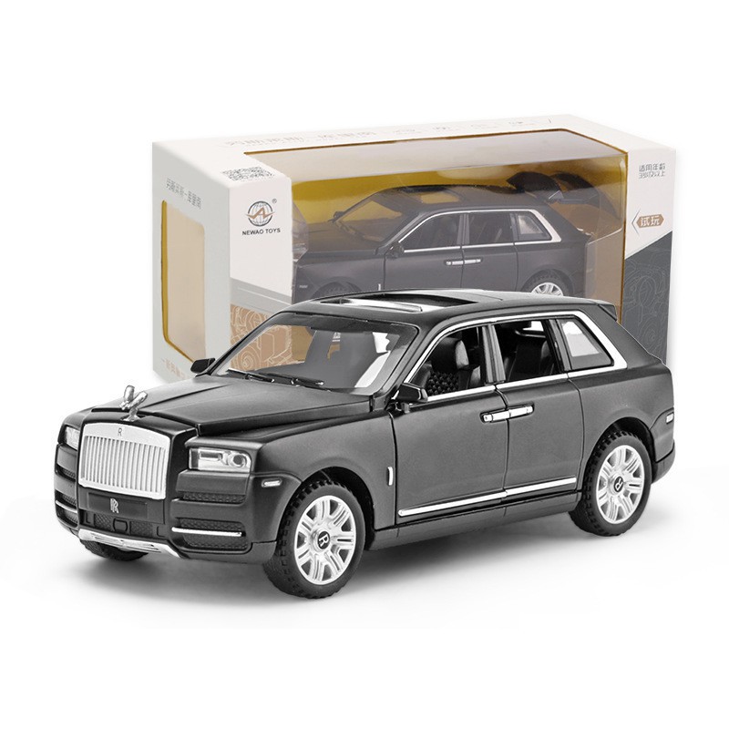 Xe mô hình tỉ lệ 1:32 Rolls Royce Cullinan, thân xe hợp kim, mở 6 cánh