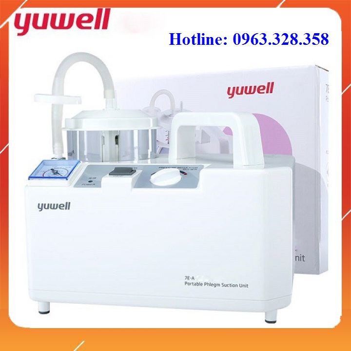 Máy hút dịch 1 bình YUWELL 7ea (tặng thêm 2 đầu hút dịch) - bảo hành 12 tháng