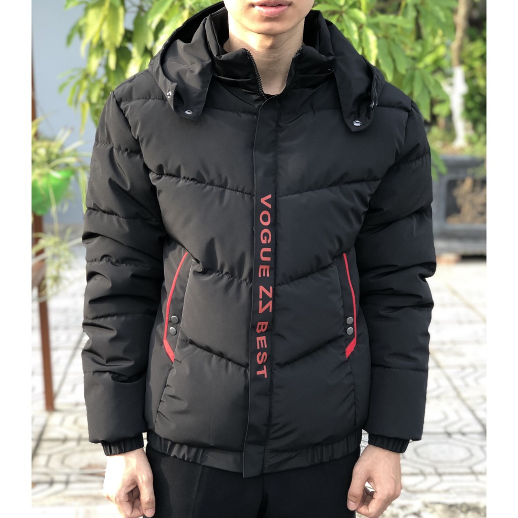 Áo phao nam cao cấp, [ẢNH THẬT-VIDEO THẬT 100%]  style Hàn Quốc (có mũ tháo rời) | BigBuy360 - bigbuy360.vn