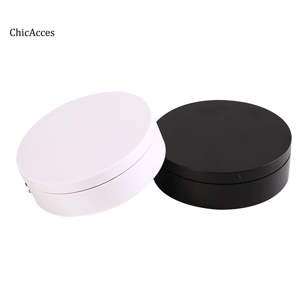 Chicacces Bàn Xoay Điện Tử Có Chân Đứng 12cm Cổng USB / Nguồn Pin Cho Chụp Ảnh